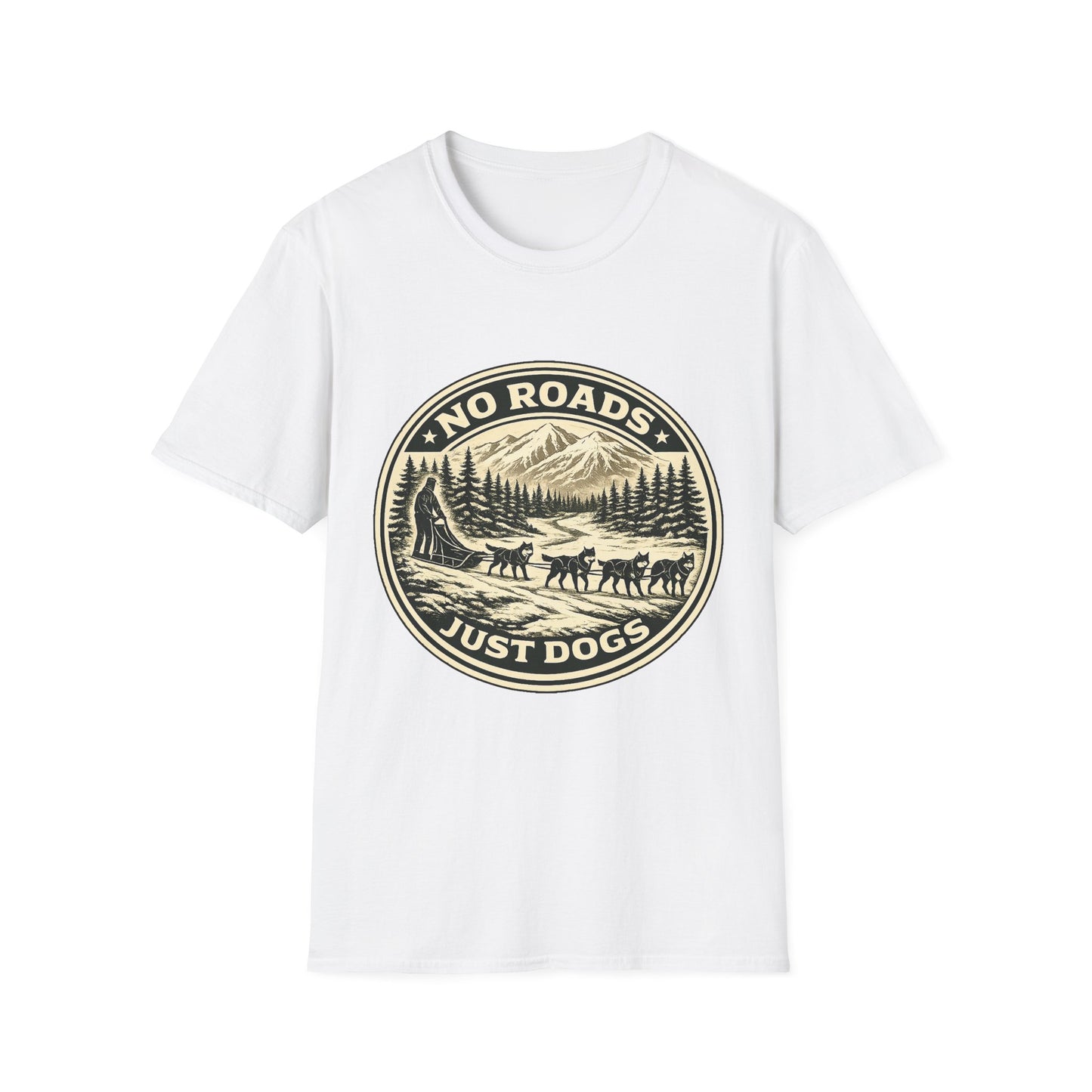 No Roads Just Dogs - Tee