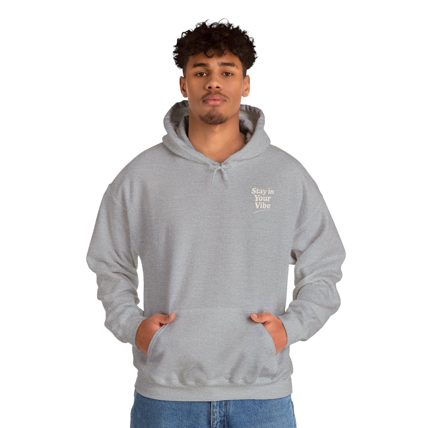 Stay In Your Vibe Hoodie — Cozy Minimalist Graphic Pullover