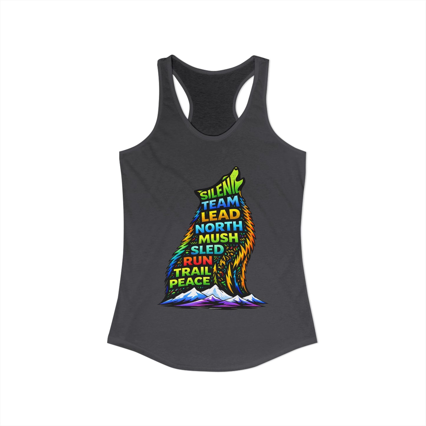 Sitting Howling Dog - Woman Tank