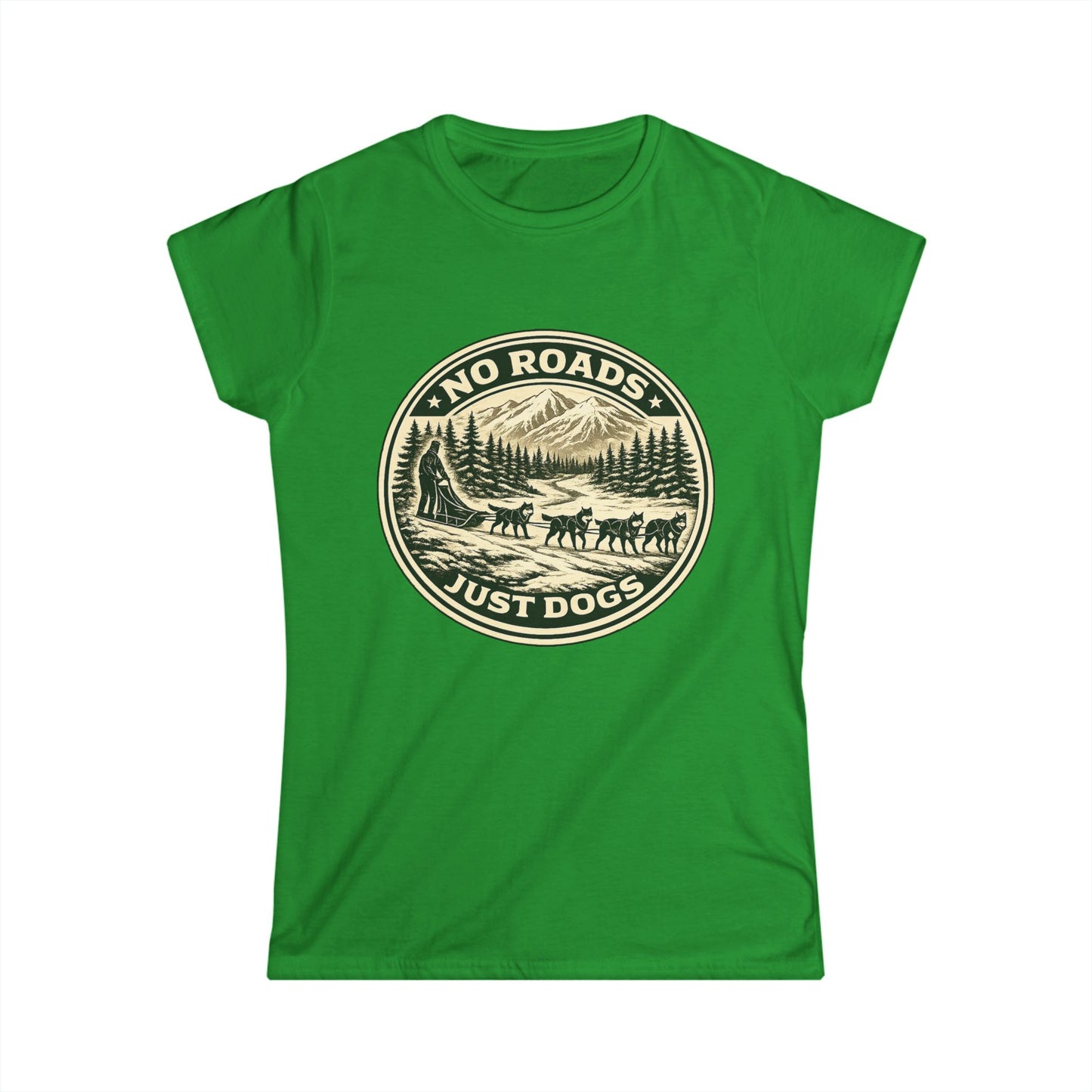No Roads Just Dogs - Woman Tee