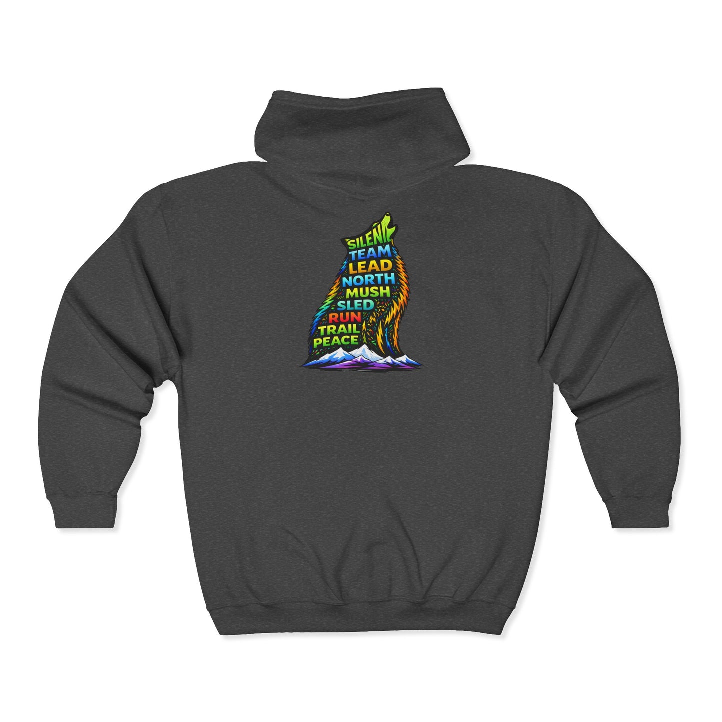 Sitting Howling Dog - Zip Hoodie