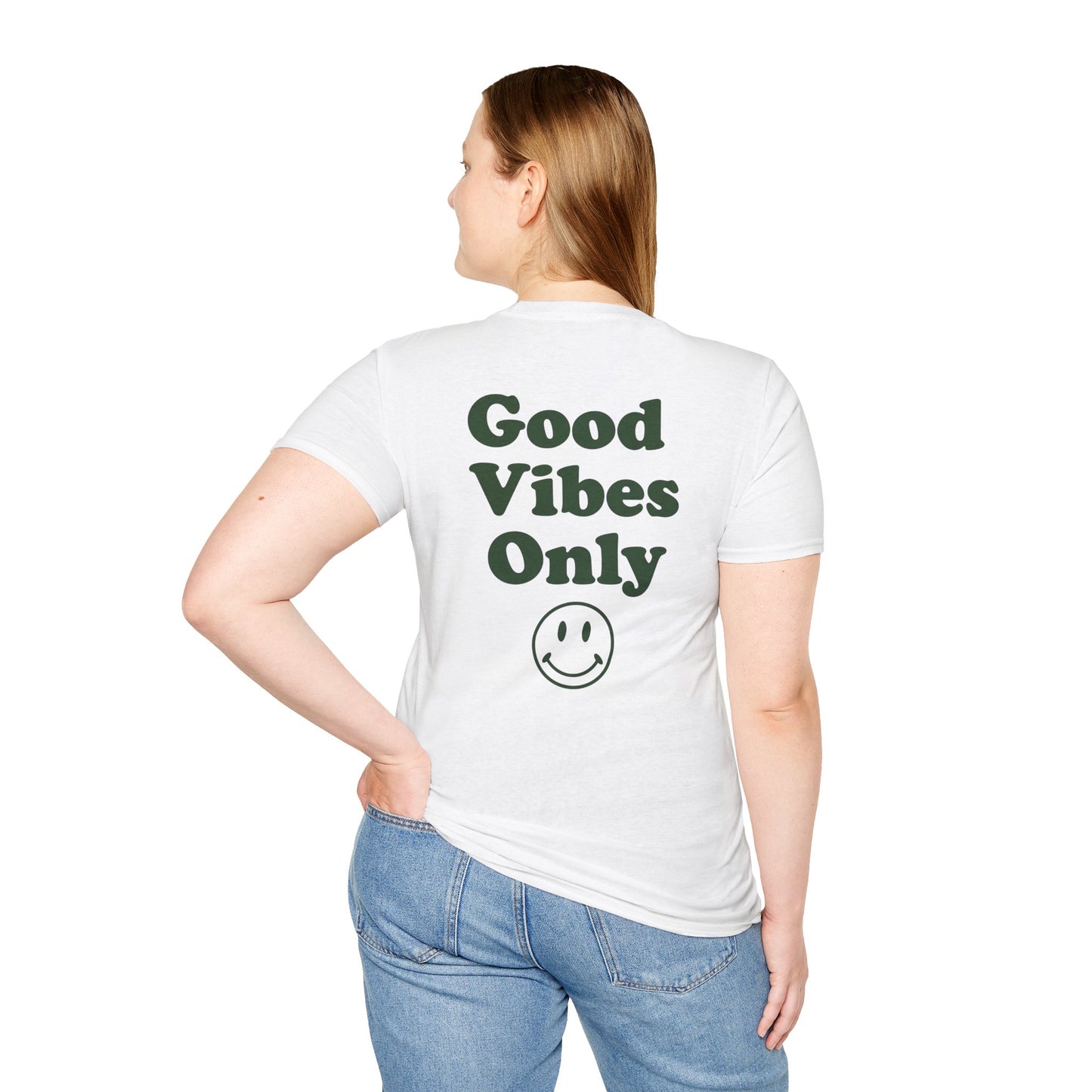 Good Vibes Only T-Shirt — Retro Smiley Graphic Tee