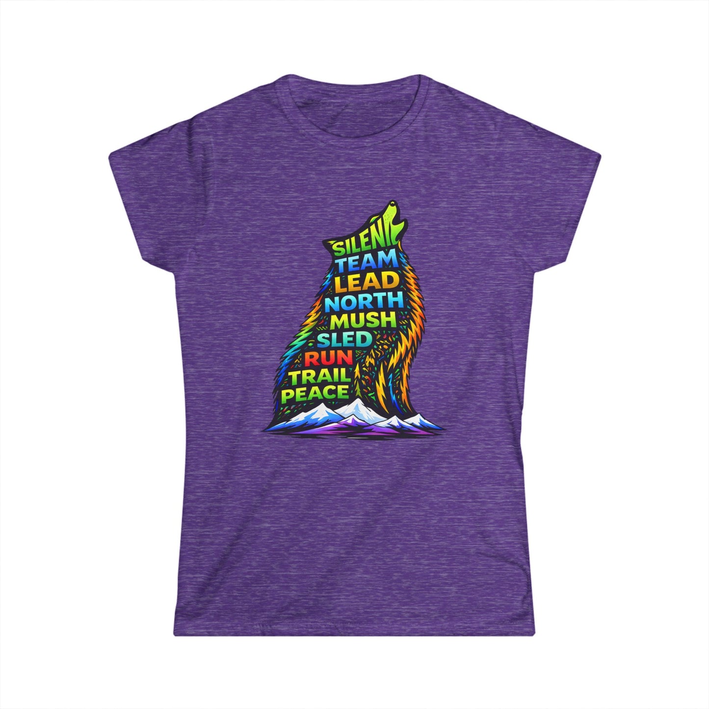 Sitting Howling Dog - Woman Tee