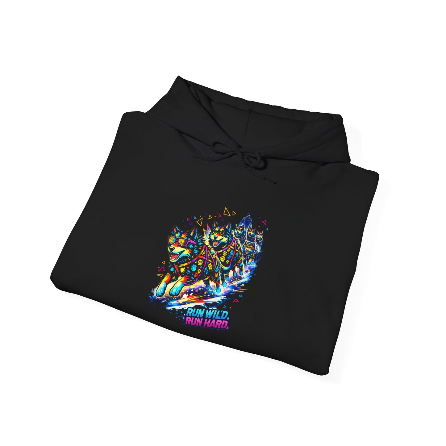 Holographic Maple Heart Hoodie — Retro Canadian Pride Pullover