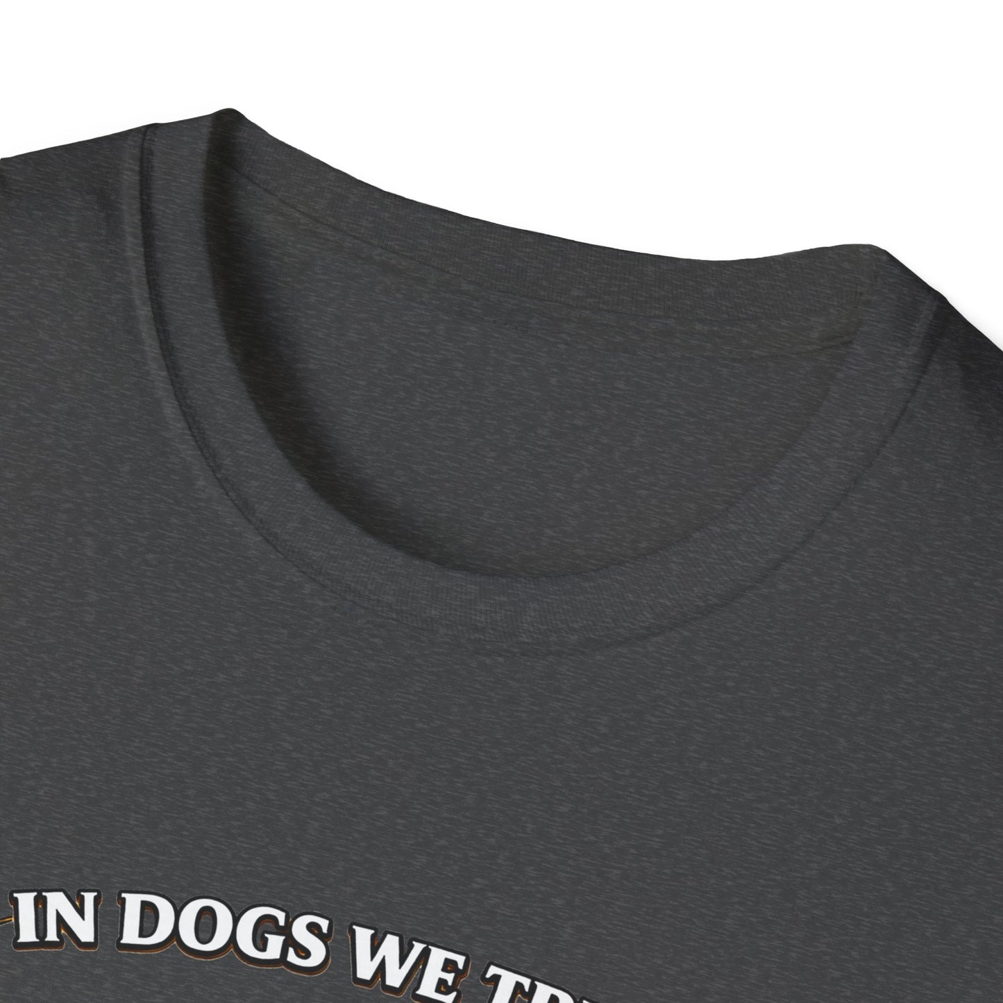 Musher & Sled Dogs T-Shirt — “In Dogs We Trust” Vintage Sledding Tee