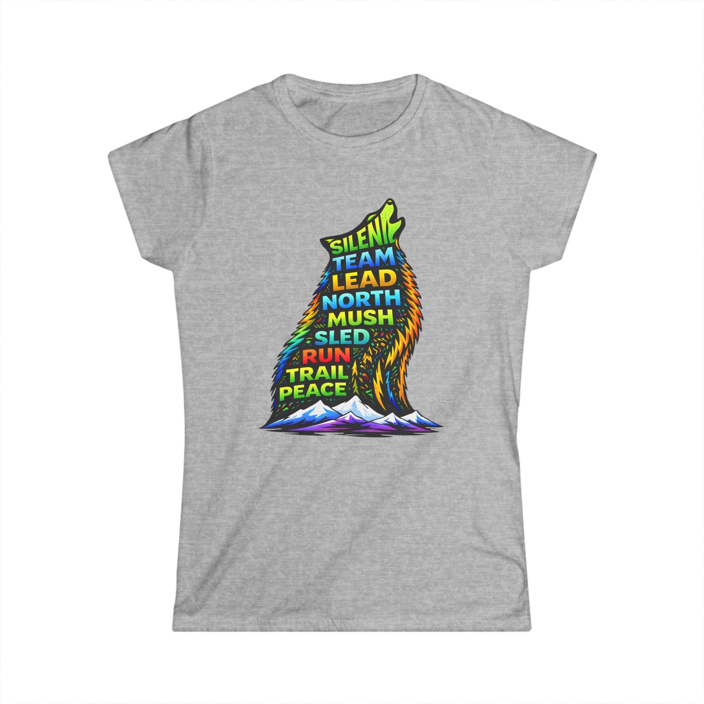 Sitting Howling Dog - Woman Tee