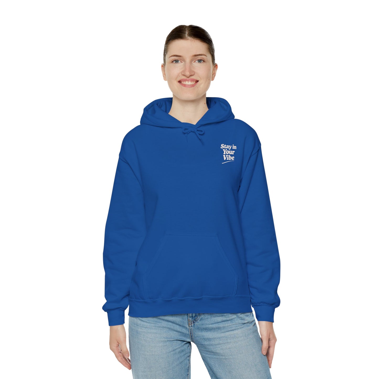 Stay In Your Vibe Hoodie — Cozy Minimalist Graphic Pullover