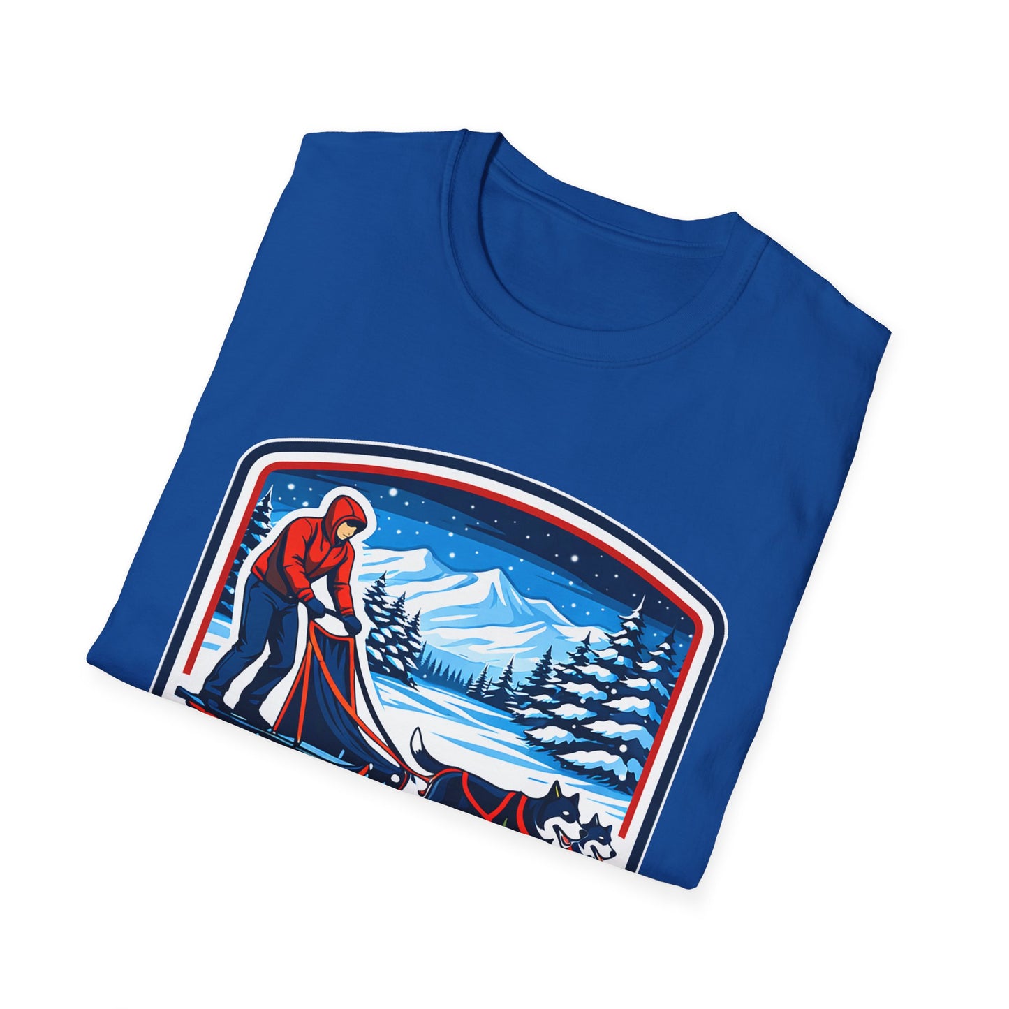 Sled Dog Adventure T-Shirt — "Quiet Trails • Happy Tails" Winter Sledding Tee