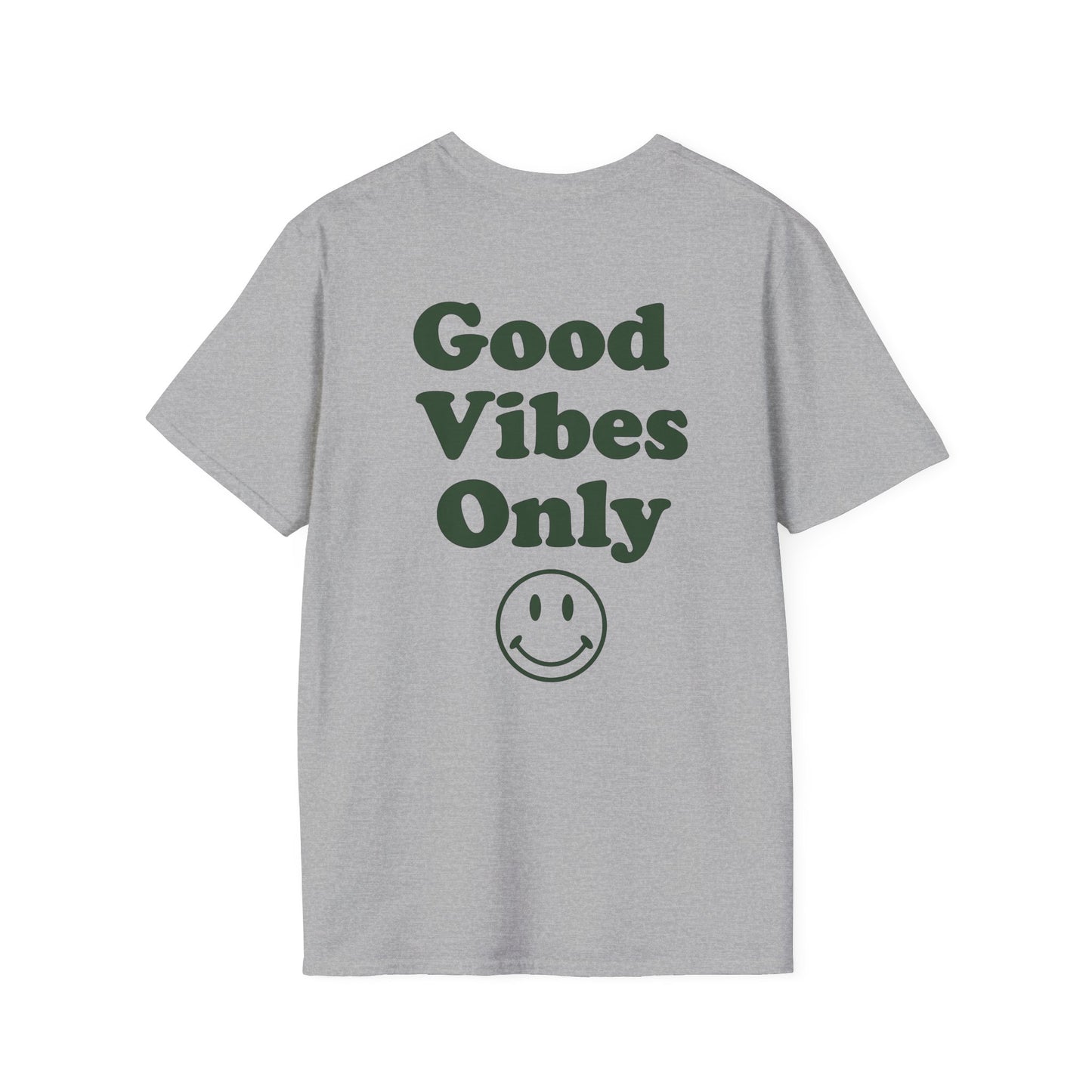 Good Vibes Only T-Shirt — Retro Smiley Graphic Tee