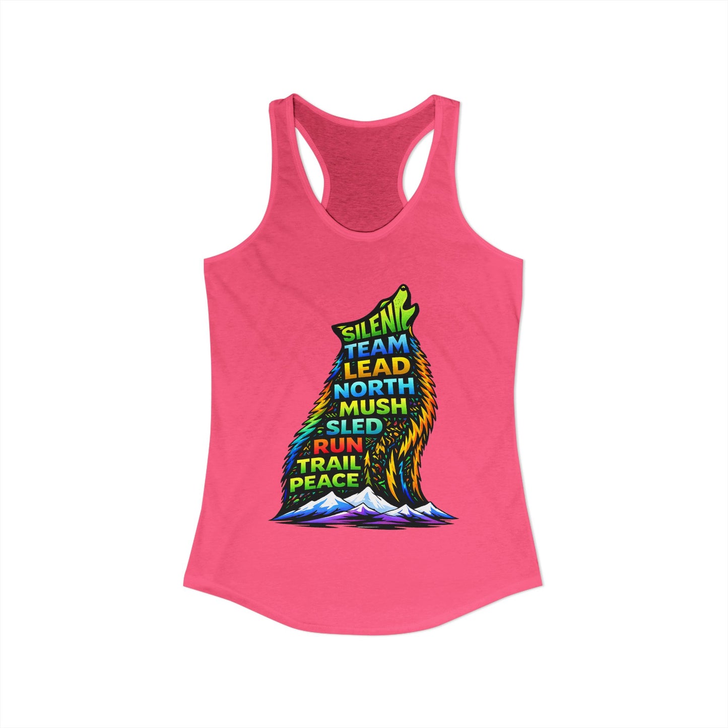 Sitting Howling Dog - Woman Tank