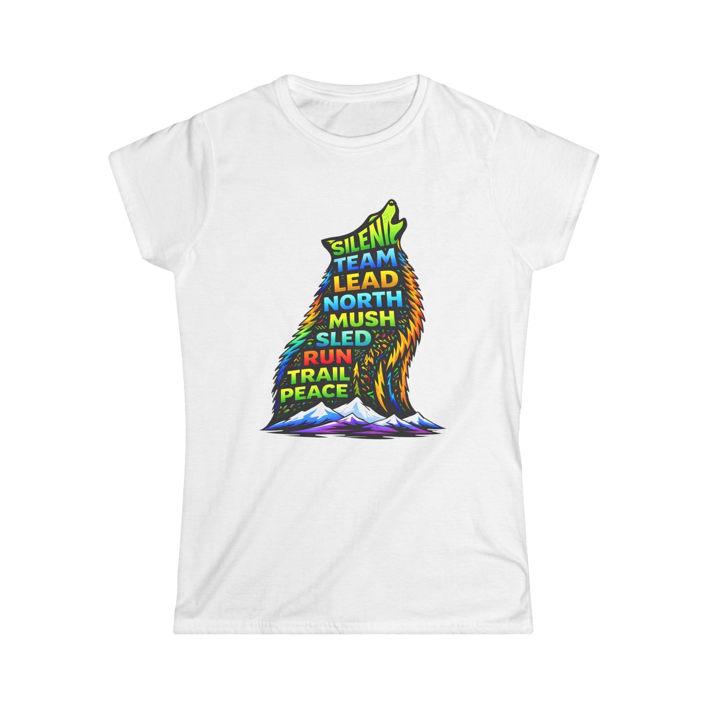 Sitting Howling Dog - Woman Tee