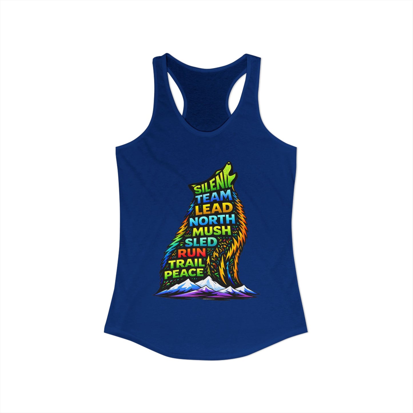 Sitting Howling Dog - Woman Tank