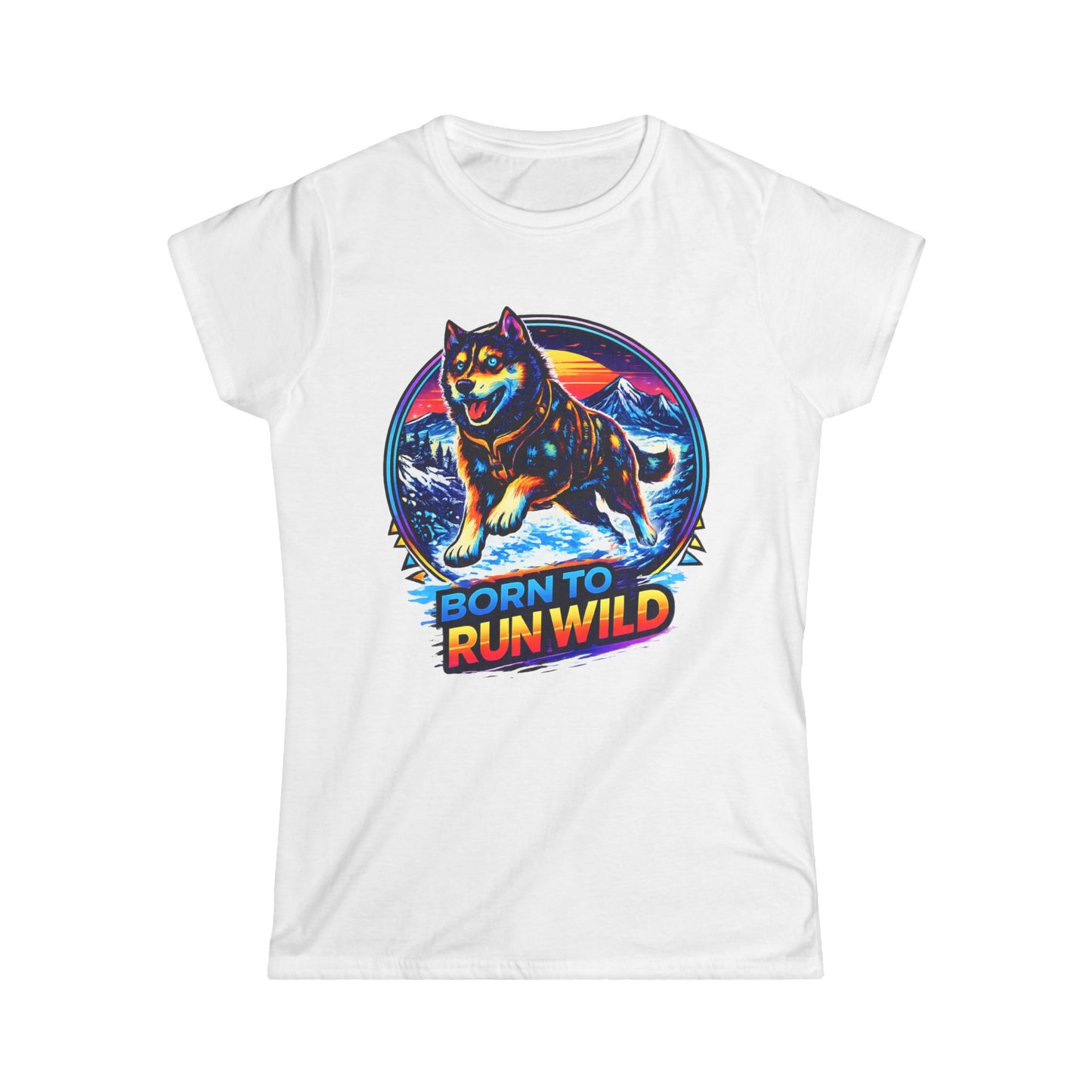 Born to Run Wild Husky - Woman Tee