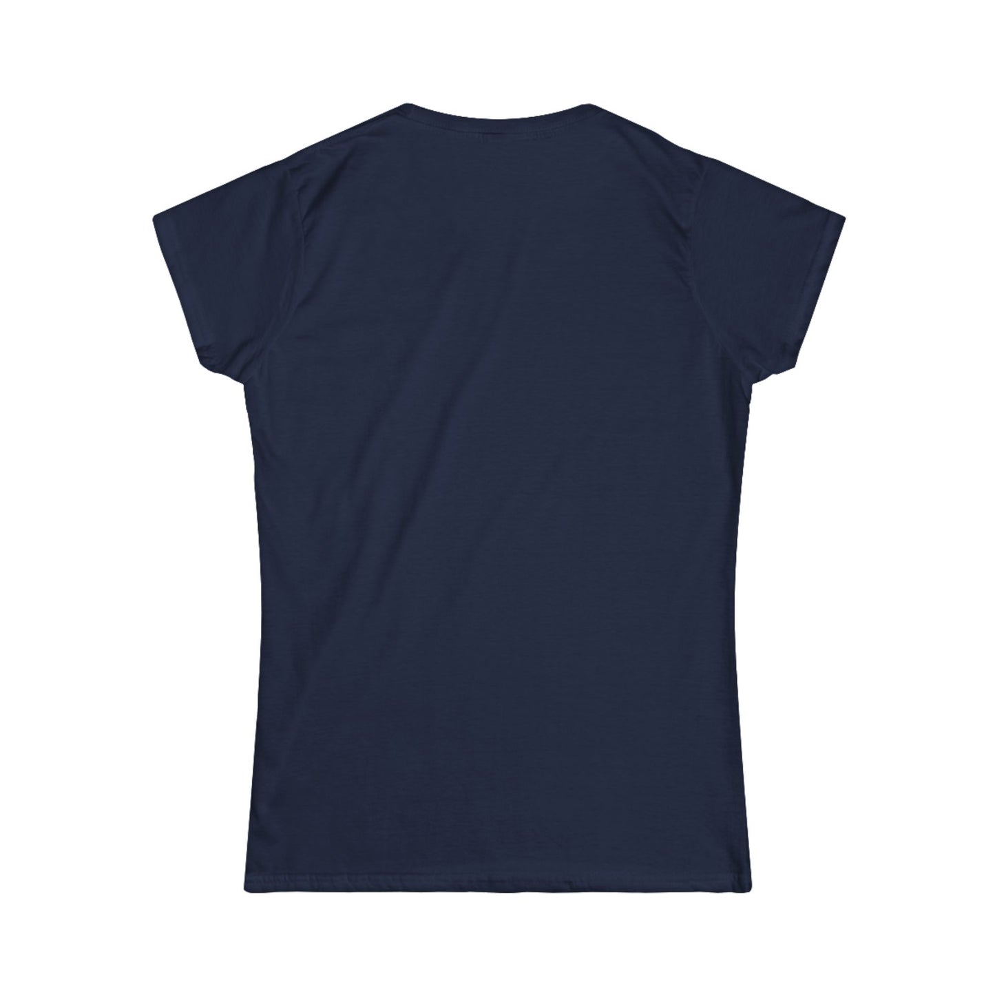 Quiet Trails, Happy Tails Women's Tee — Winter Skiing Dog Rescue Shirt