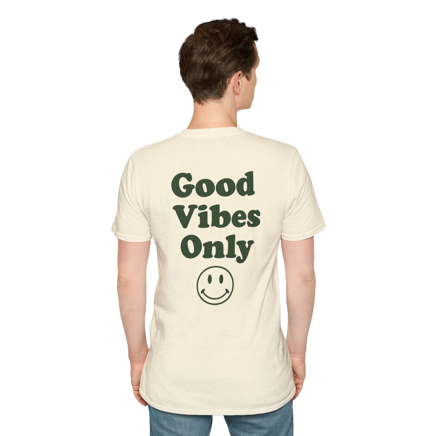 Good Vibes Only T-Shirt — Retro Smiley Graphic Tee