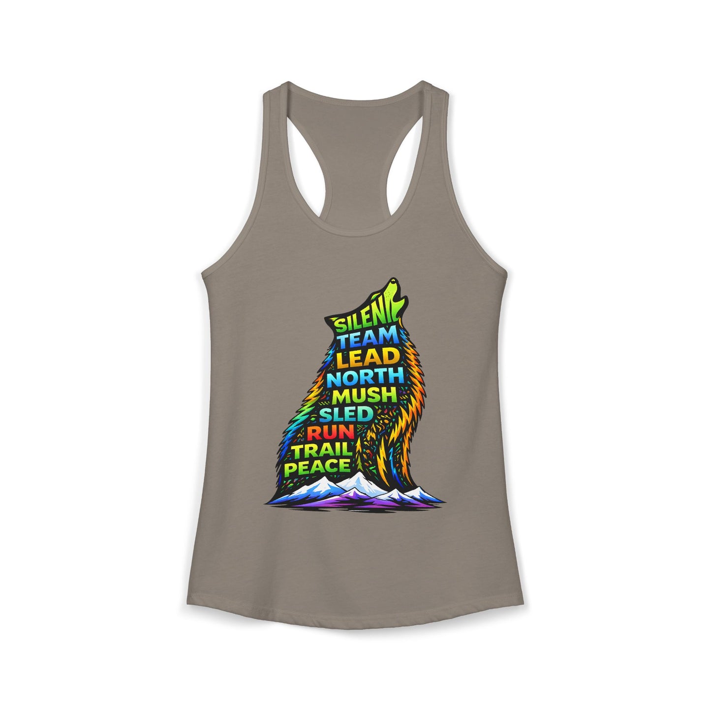 Sitting Howling Dog - Woman Tank