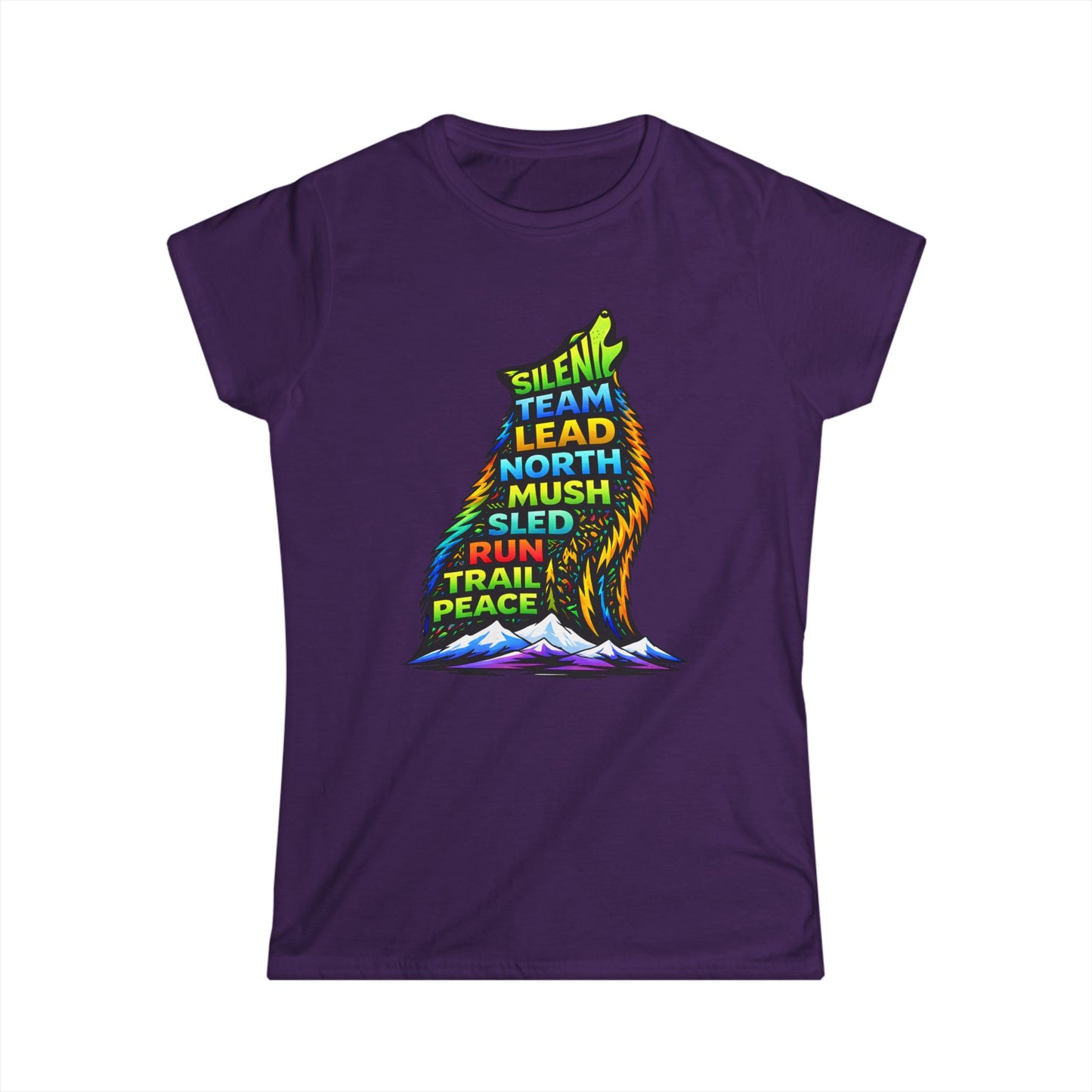 Sitting Howling Dog - Woman Tee