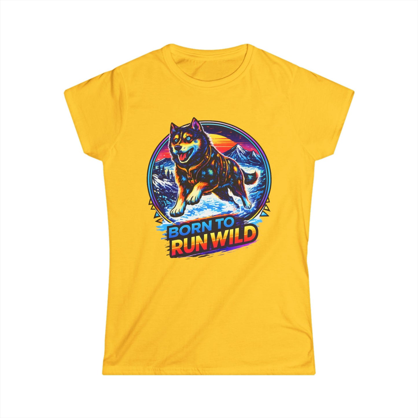Born to Run Wild Husky - Woman Tee