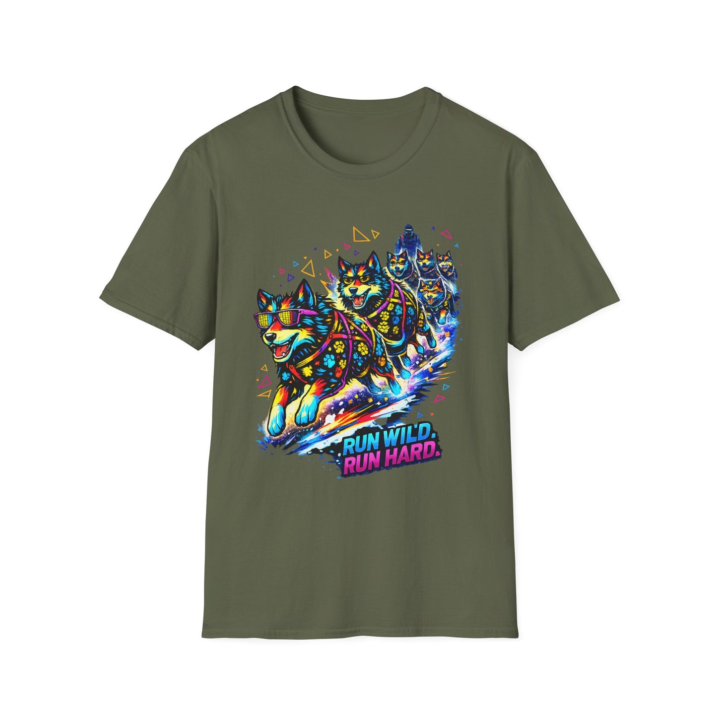 Run Wild Run Hard Husky Team T-Shirt
