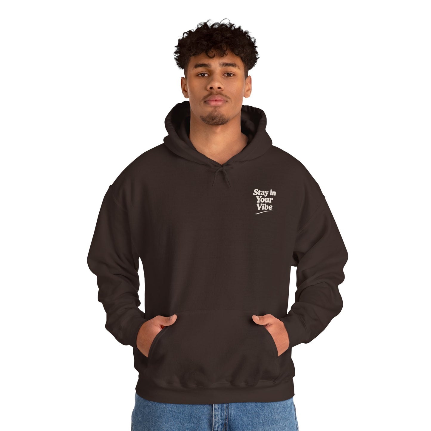 Stay In Your Vibe Hoodie — Cozy Minimalist Graphic Pullover