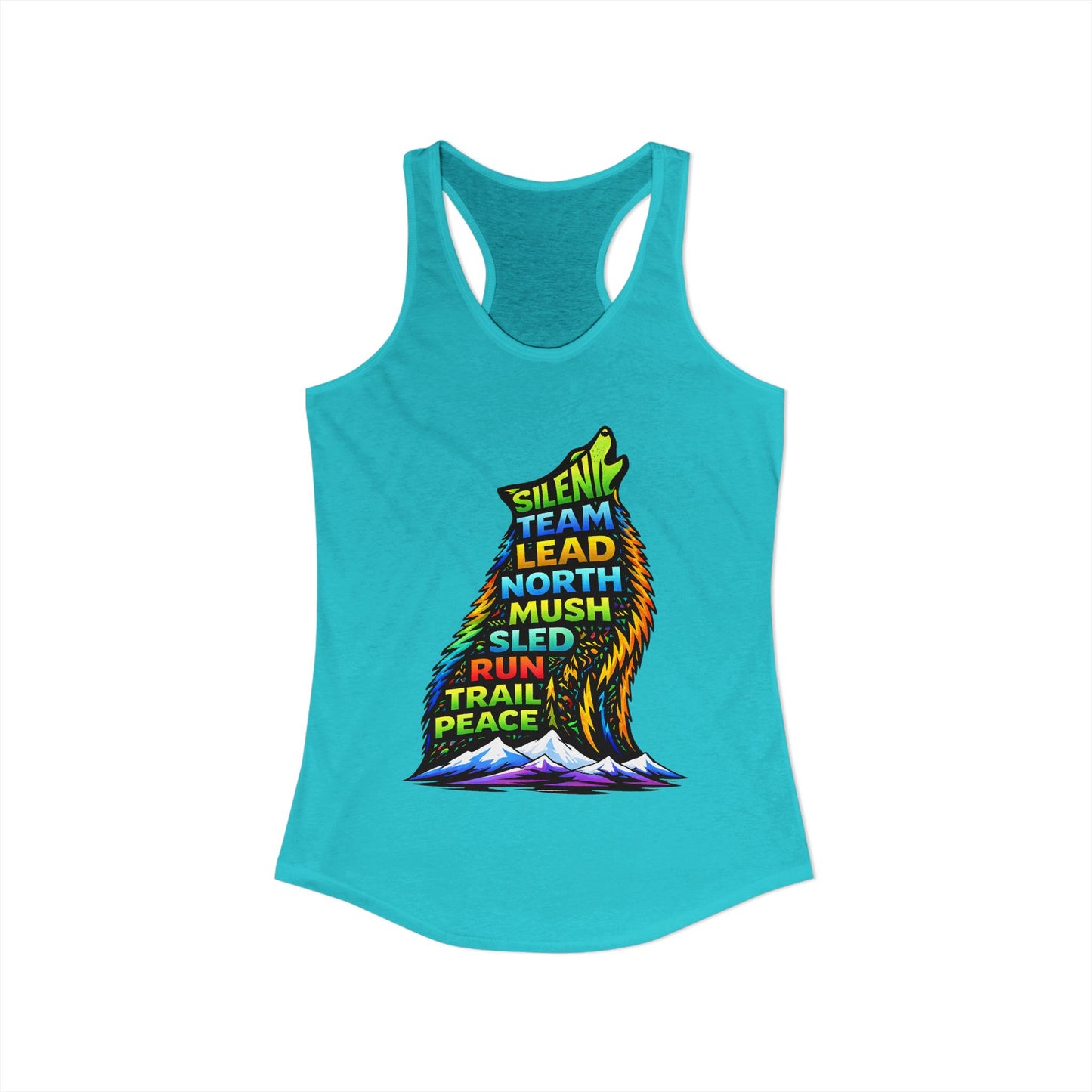 Sitting Howling Dog - Woman Tank