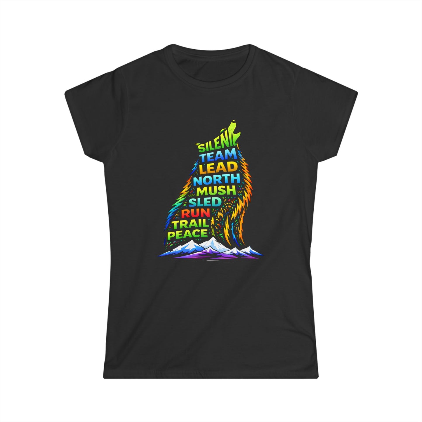 Sitting Howling Dog - Woman Tee