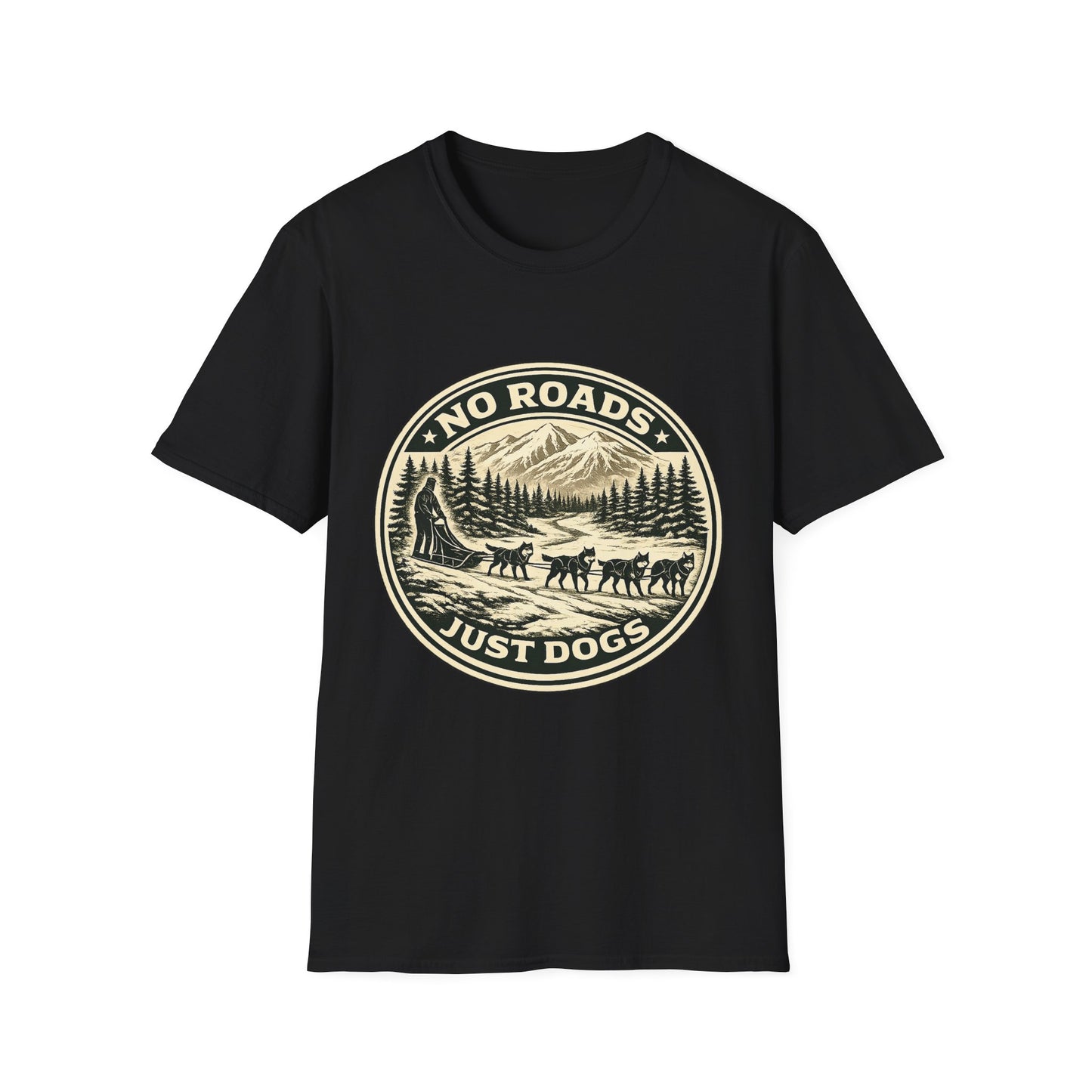 No Roads Just Dogs - Tee