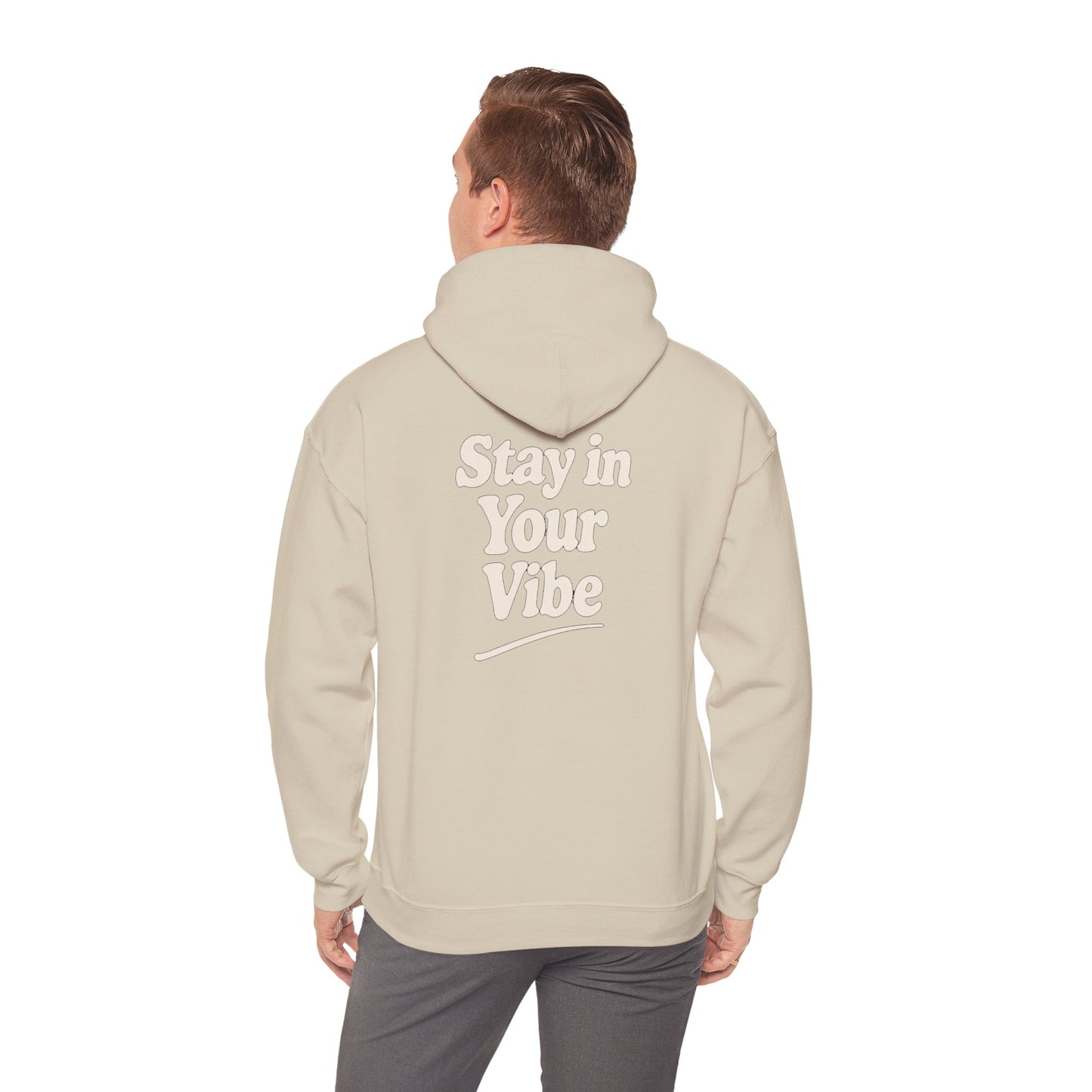 Stay In Your Vibe Hoodie — Cozy Minimalist Graphic Pullover
