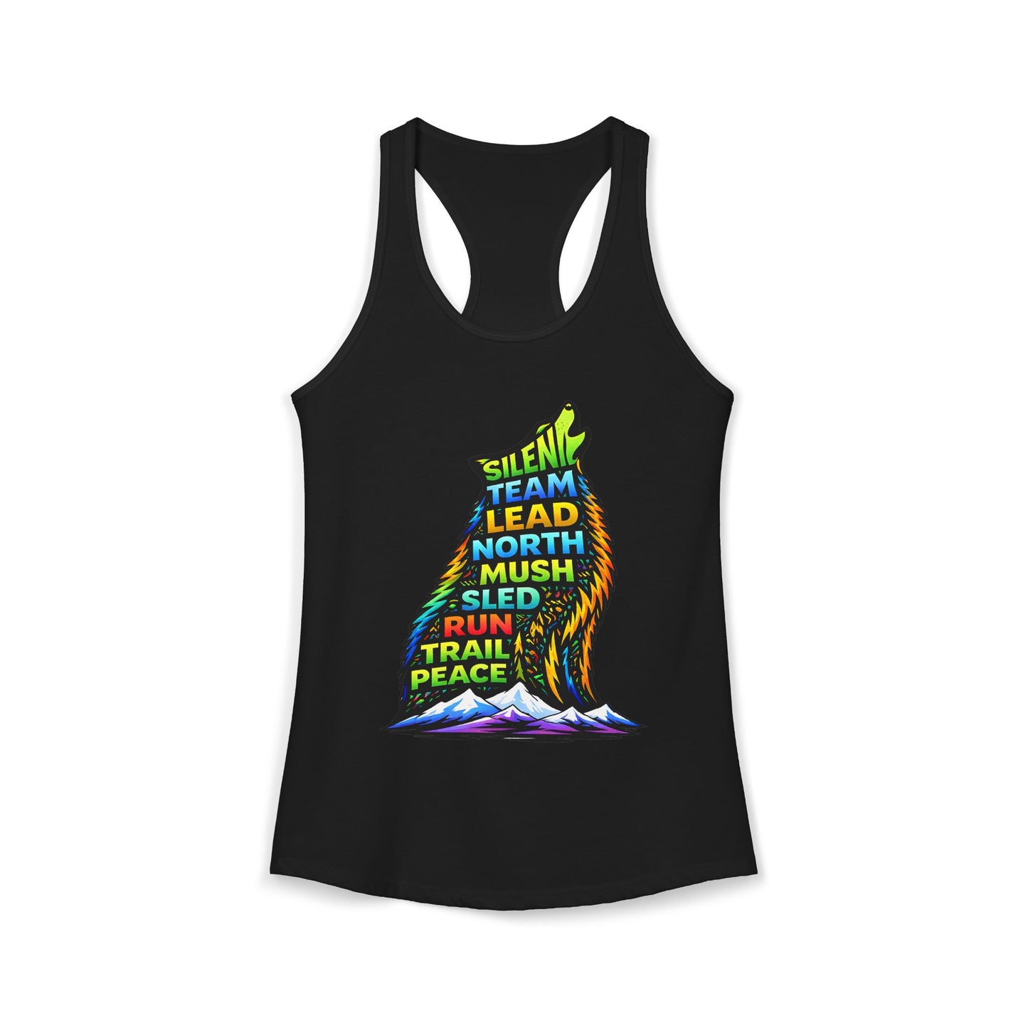 Sitting Howling Dog - Woman Tank