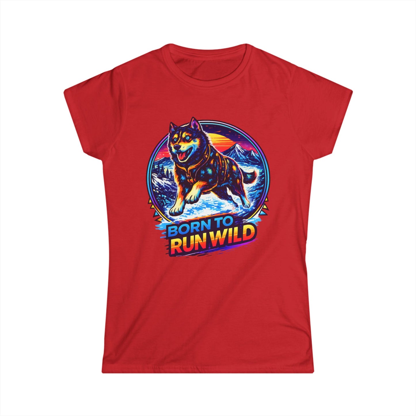 Born to Run Wild Husky - Woman Tee