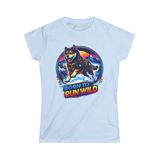 Born to Run Wild Husky - Woman Tee