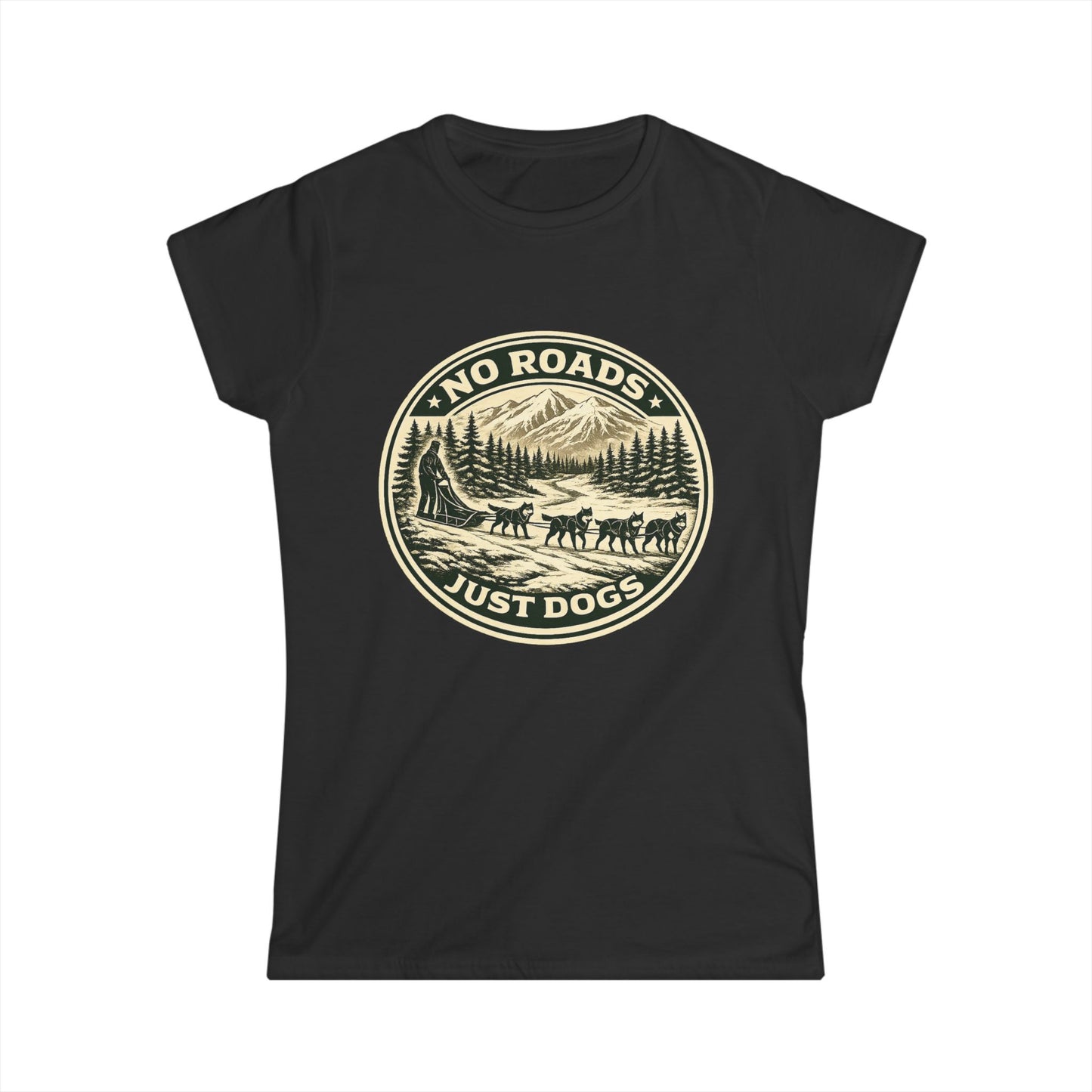 No Roads Just Dogs - Woman Tee