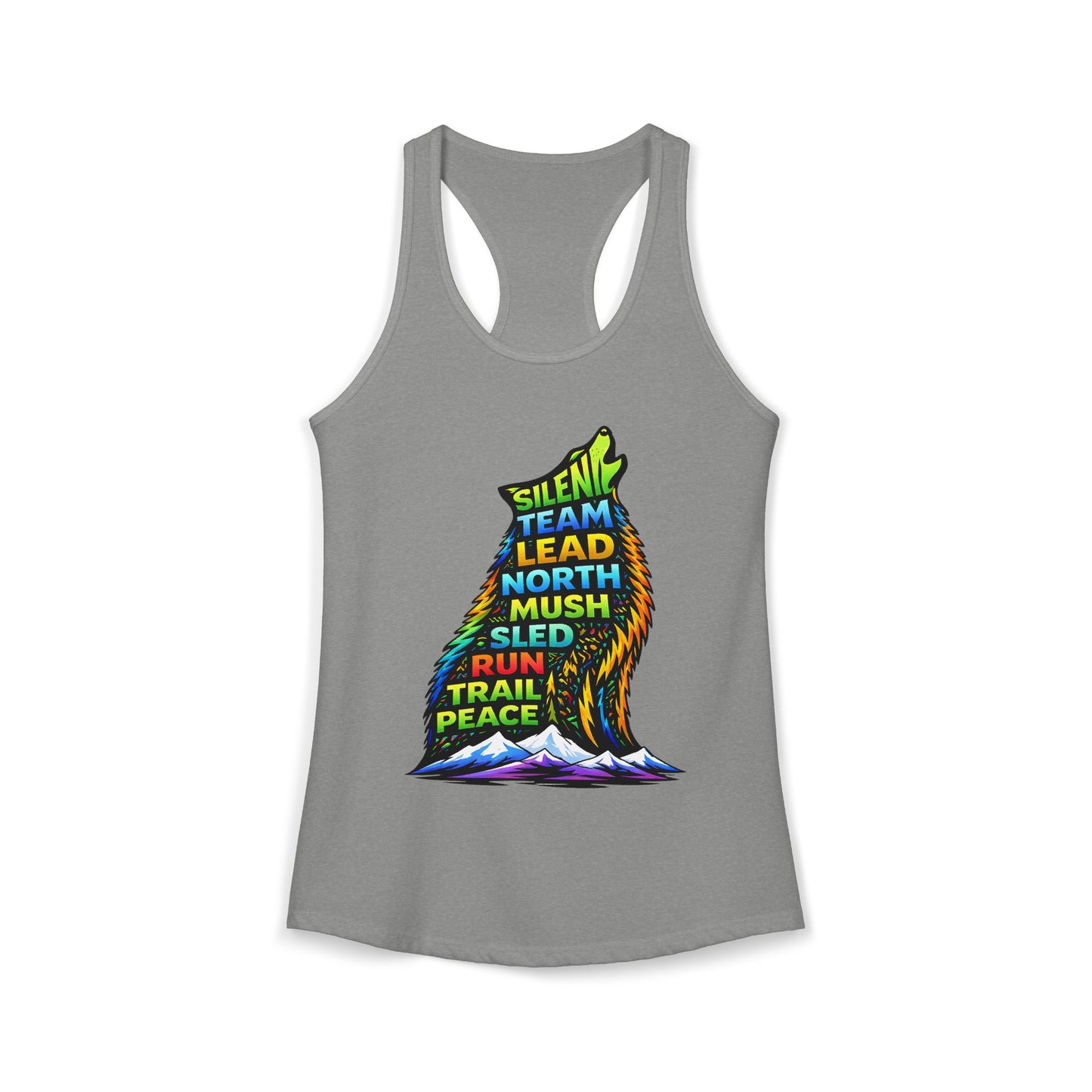 Sitting Howling Dog - Woman Tank