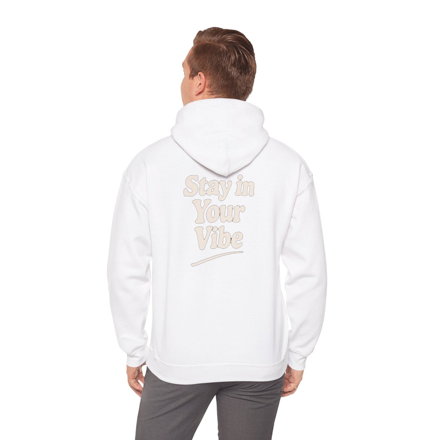Stay In Your Vibe Hoodie — Cozy Minimalist Graphic Pullover