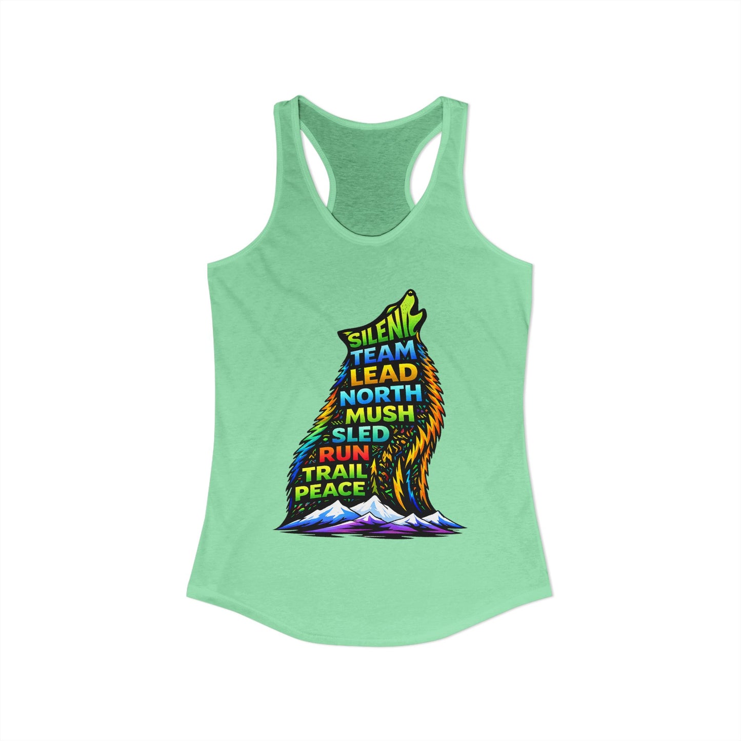 Sitting Howling Dog - Woman Tank