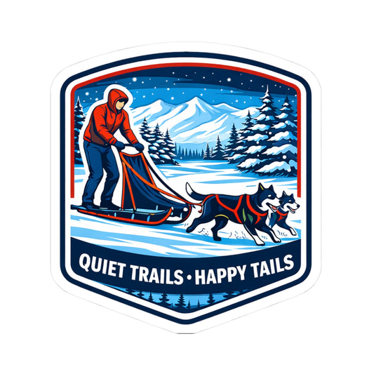 Quiet Trails Happy Tails - Sticker