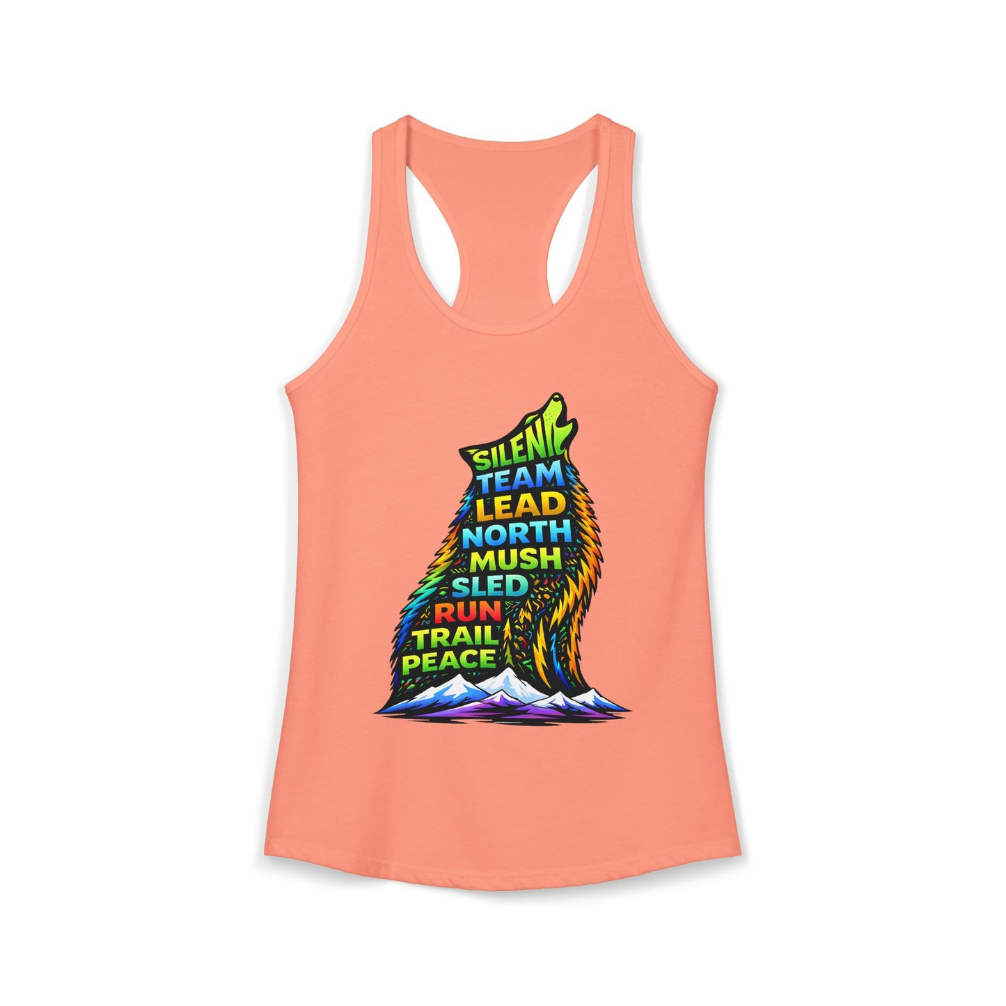 Sitting Howling Dog - Woman Tank