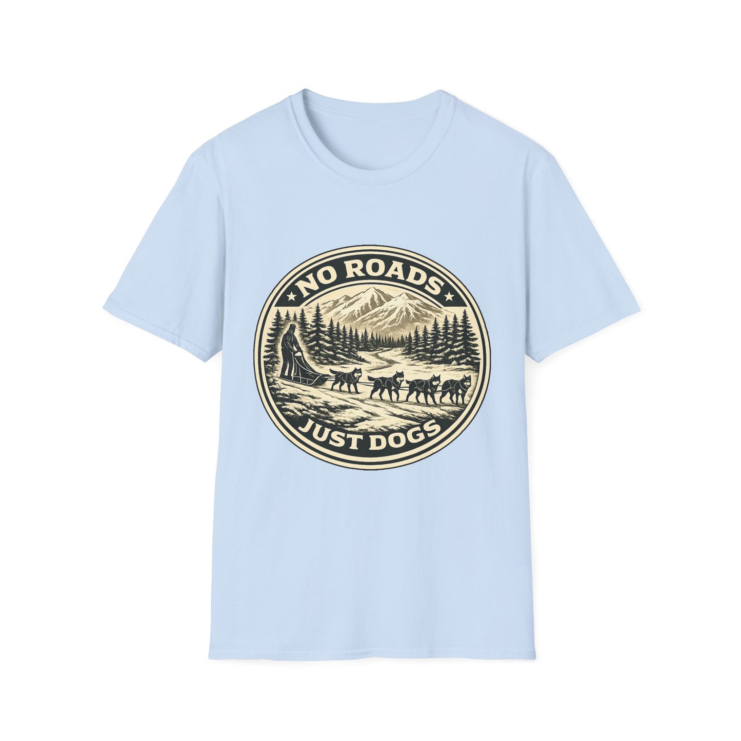 No Roads Just Dogs - Tee