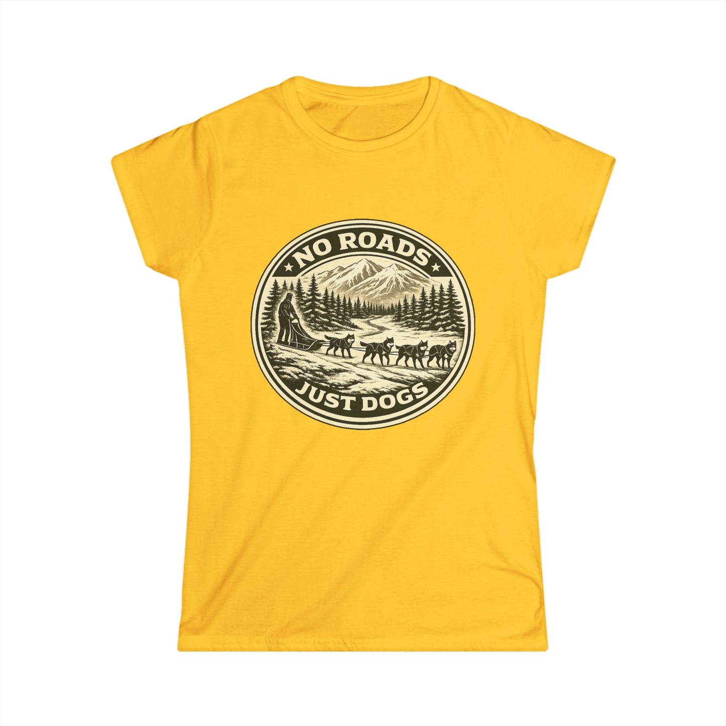 No Roads Just Dogs - Woman Tee