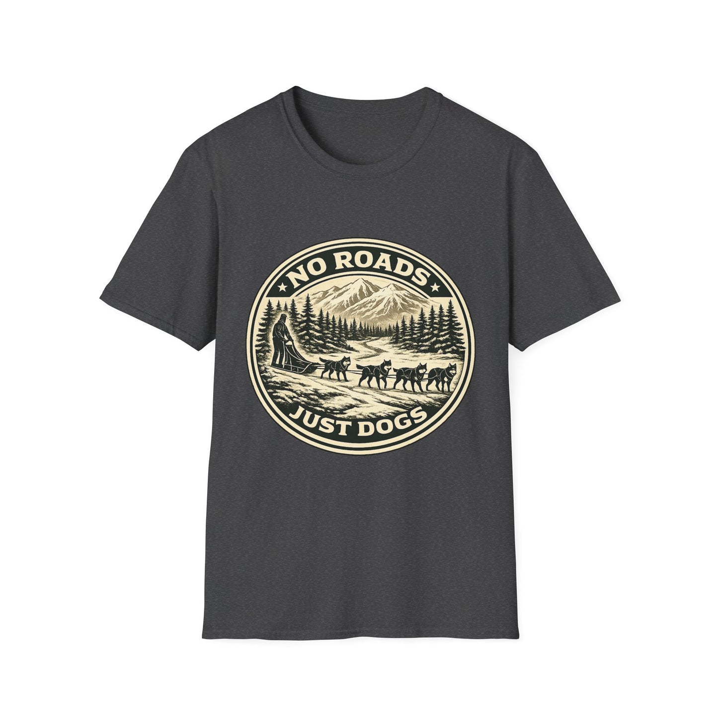 No Roads Just Dogs - Tee