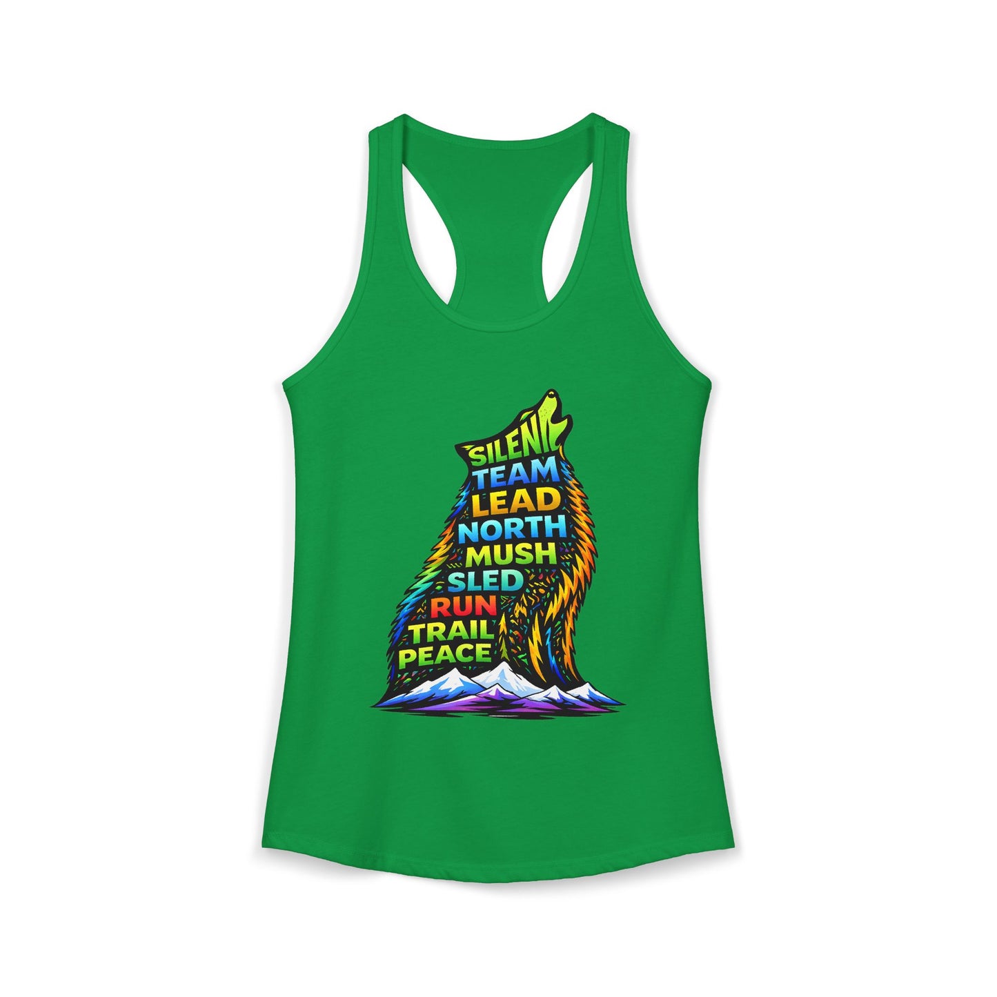 Sitting Howling Dog - Woman Tank