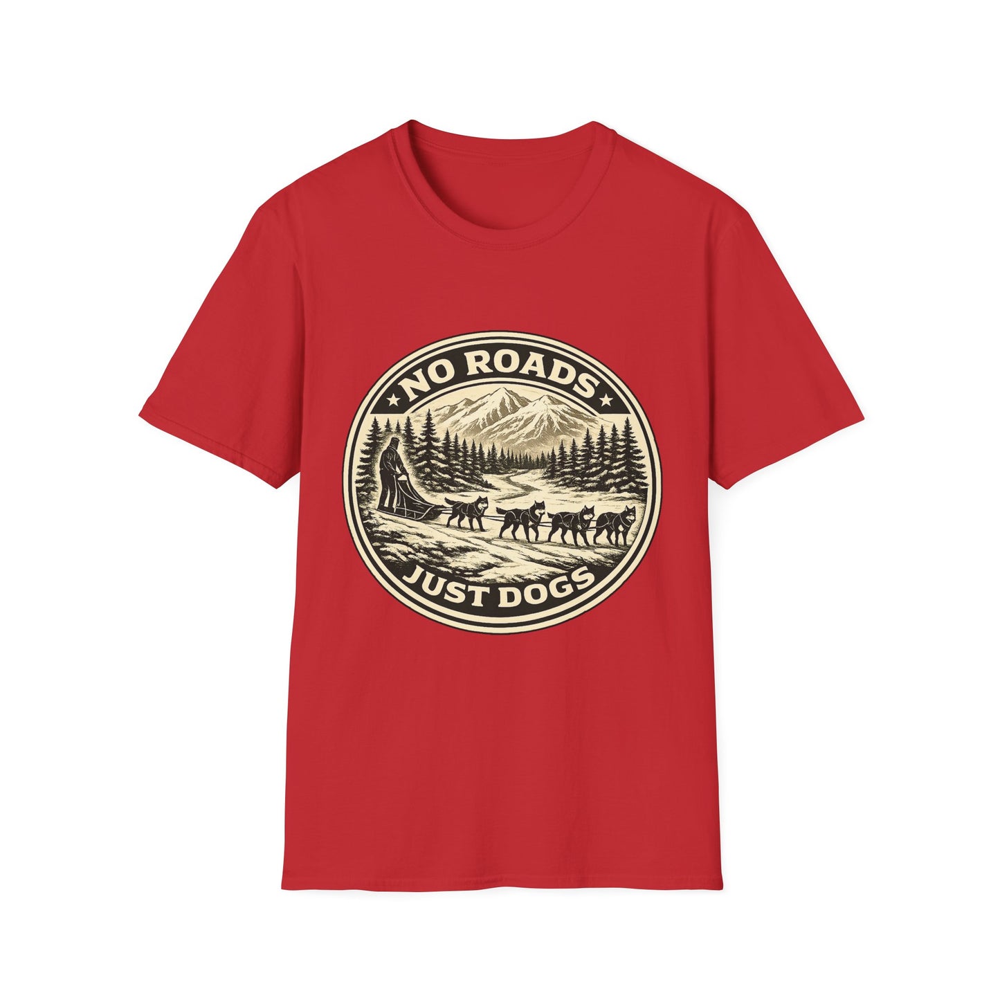 No Roads Just Dogs - Tee