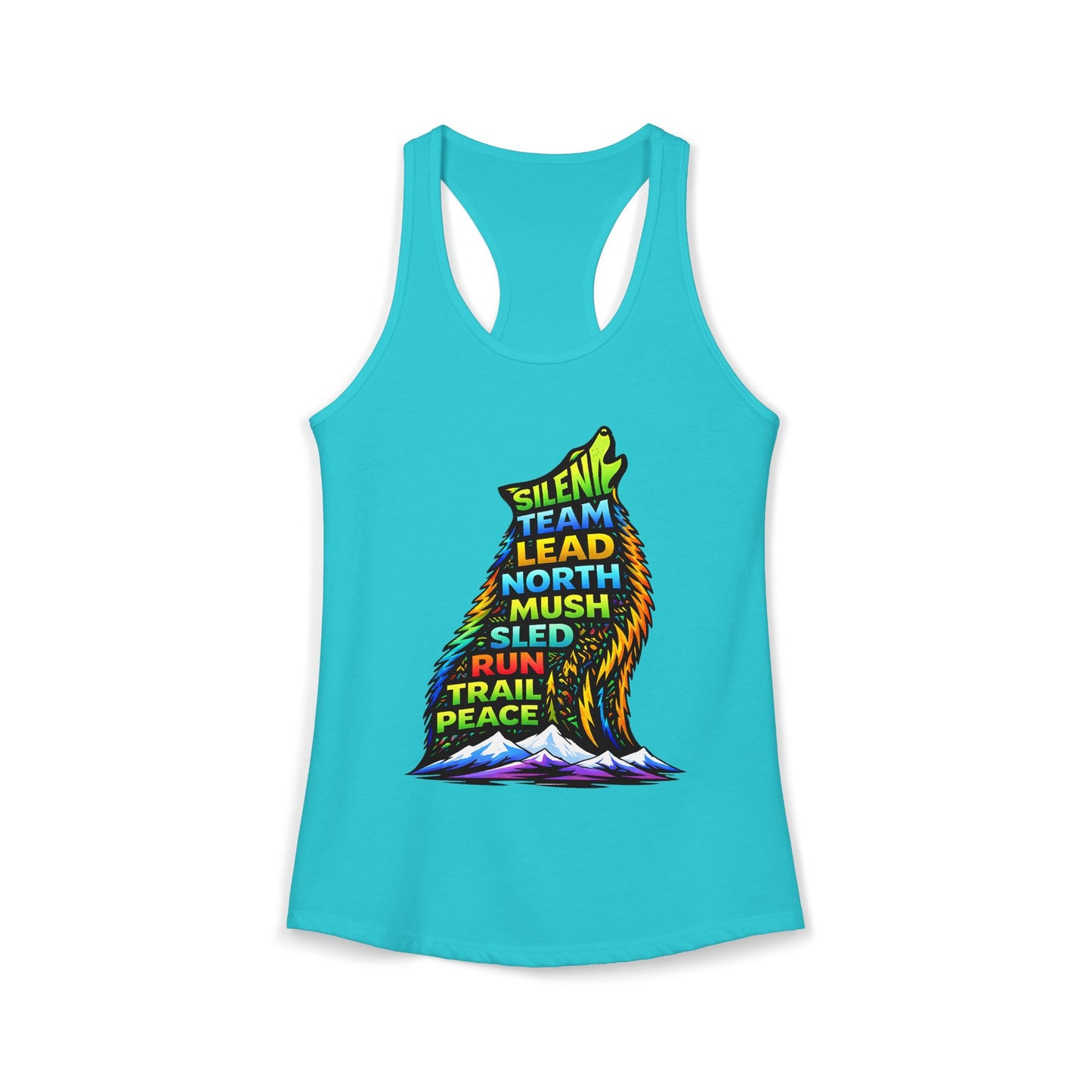 Sitting Howling Dog - Woman Tank