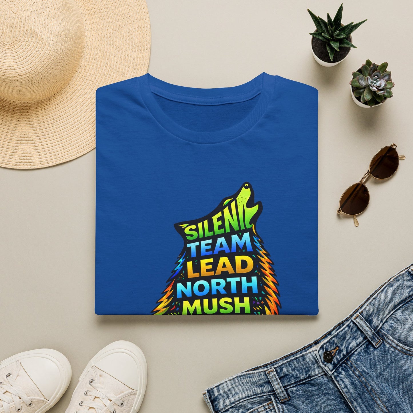 Sitting Howling Dog - Tee