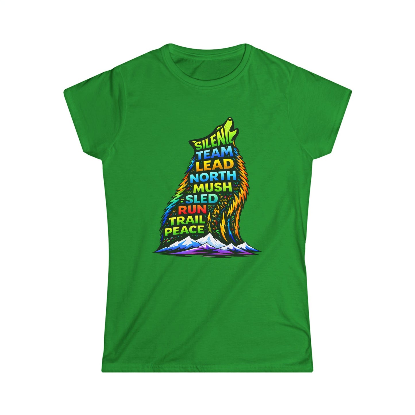 Sitting Howling Dog - Woman Tee