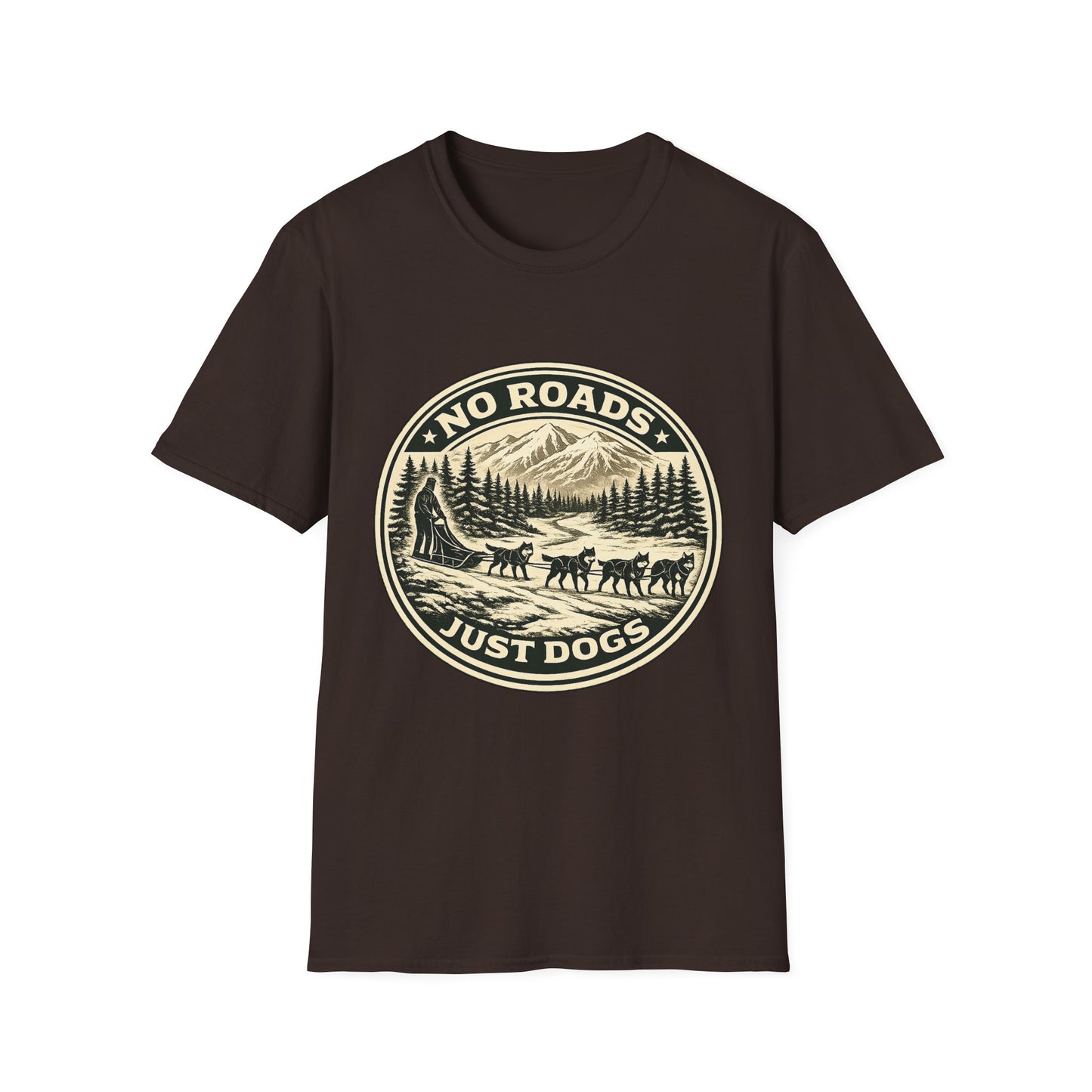 No Roads Just Dogs - Tee