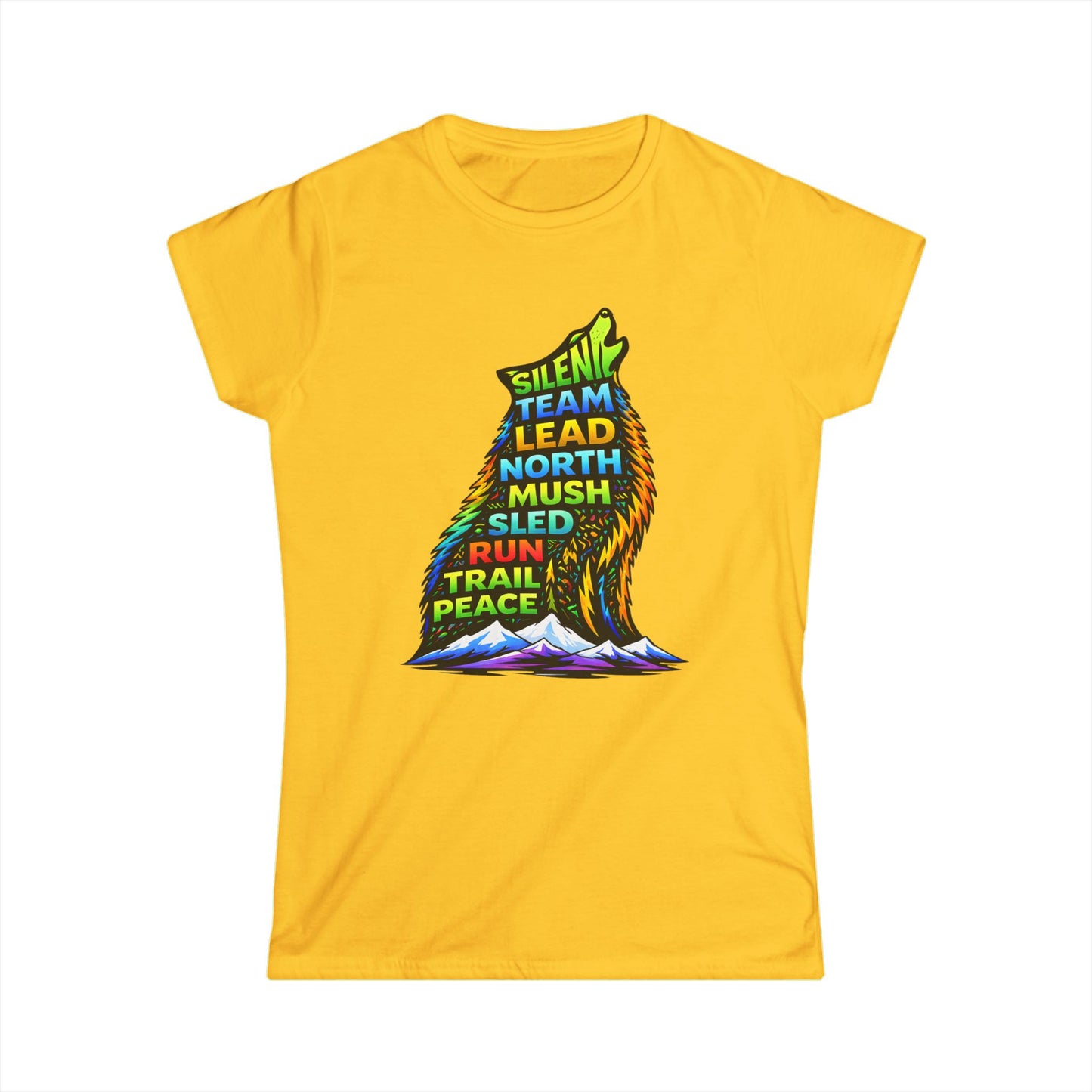 Sitting Howling Dog - Woman Tee