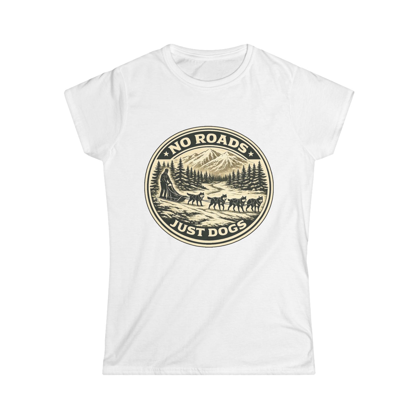 No Roads Just Dogs - Woman Tee