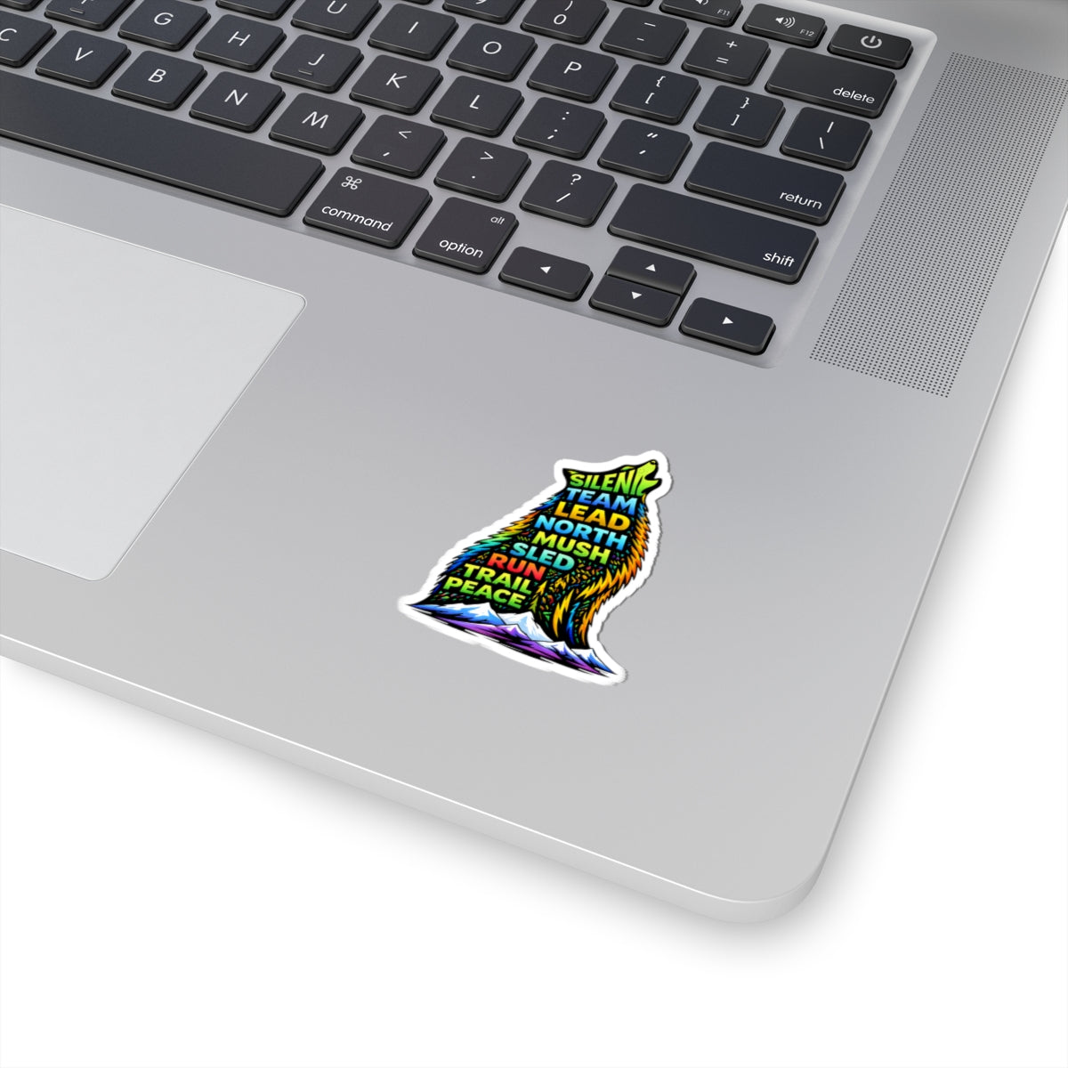 Sitting Howling Dog - Sticker