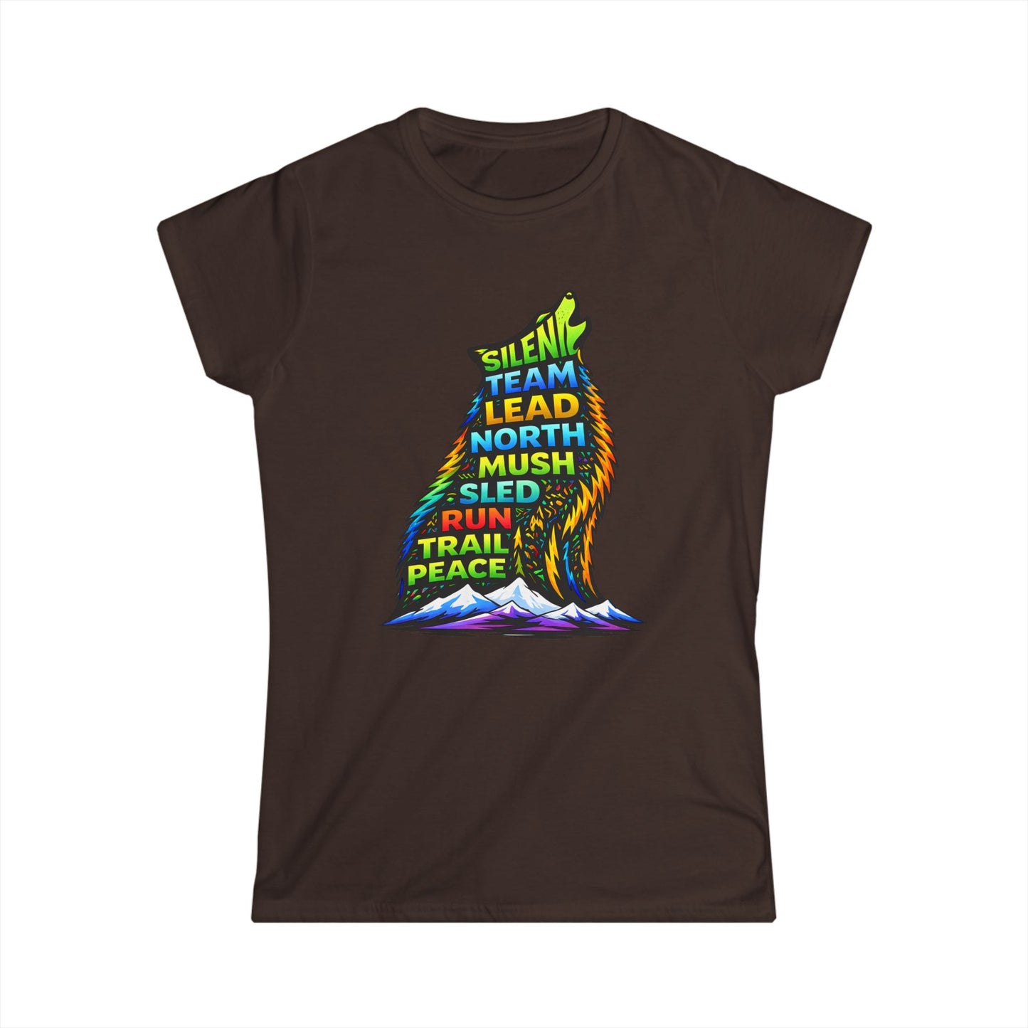 Sitting Howling Dog - Woman Tee